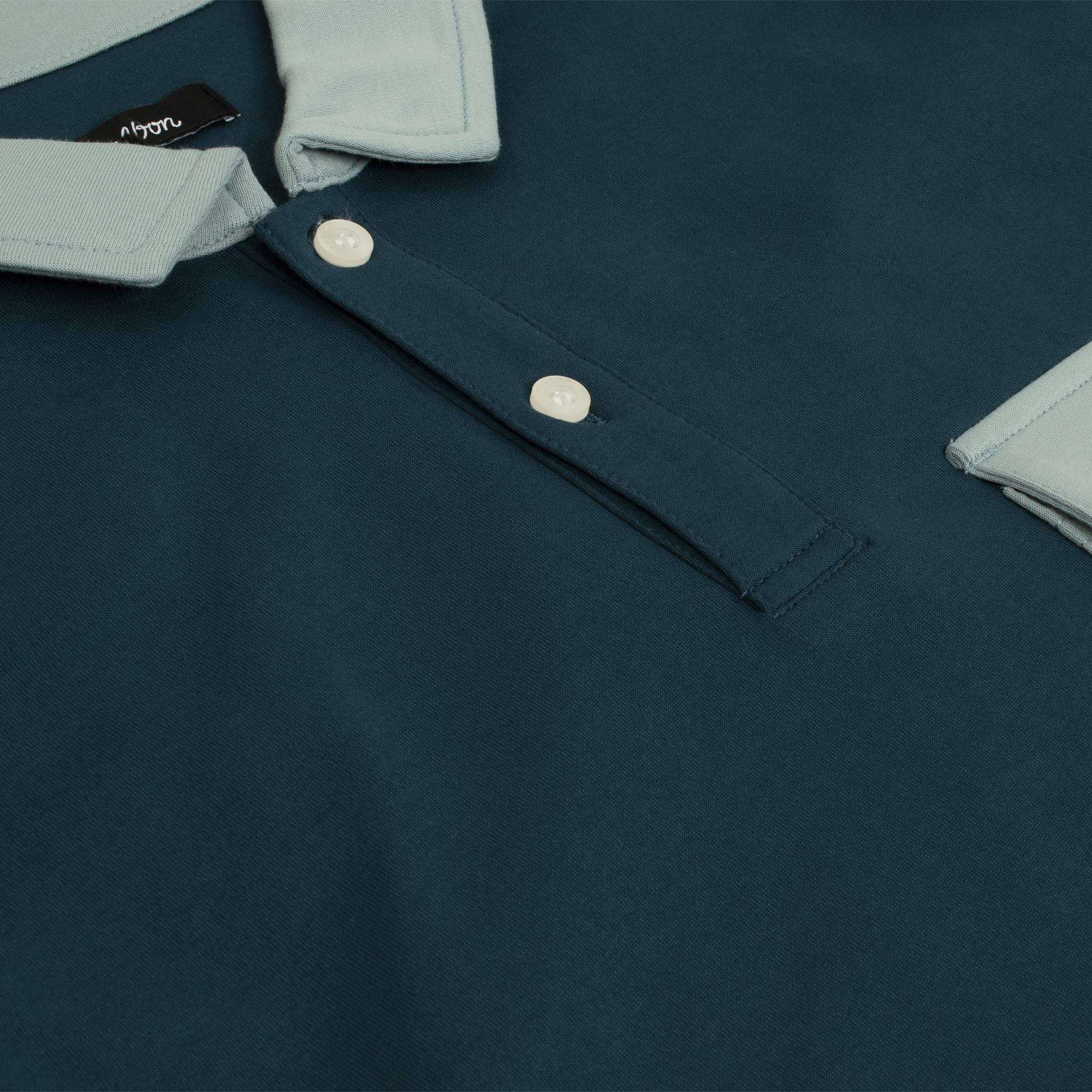 Malbon Golf Jovis Solid Mens Polo Ocean